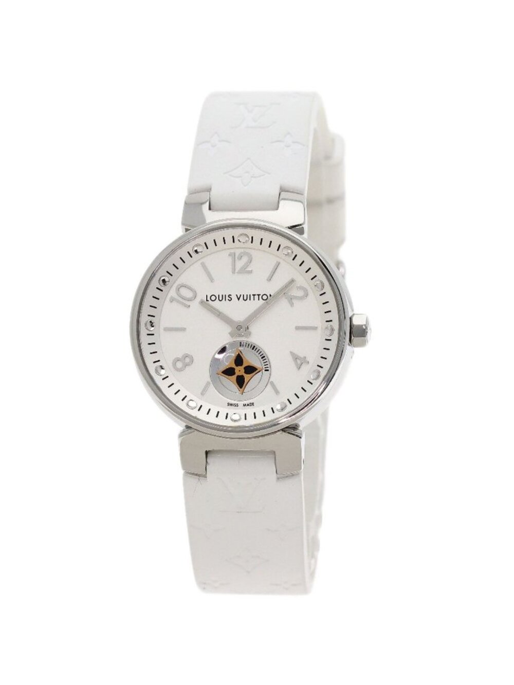 Louis Vuitton Tambour Moon Star PM Watch SS Rubber